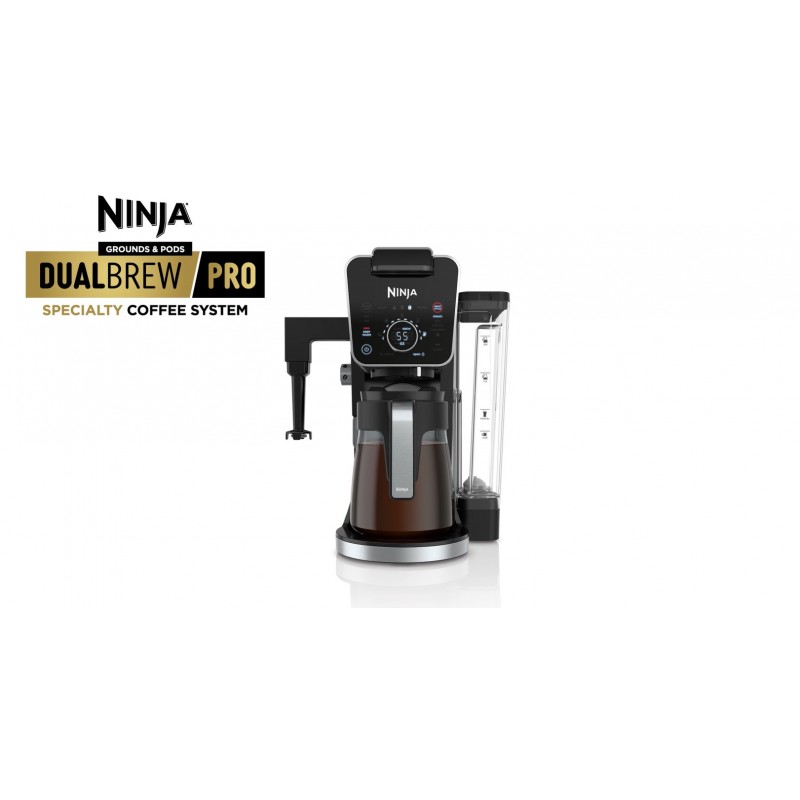 Ninja CFP307 DualBrew Pro 스페셜티 커피 시스템, 1인분, K컵 및 12컵 드립 커피 메이커와 호환, 영구 필터 블랙 포함