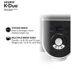 Keurig K-Duo 1인용 K-컵 포드 및 카라페 커피 메이커, 블랙