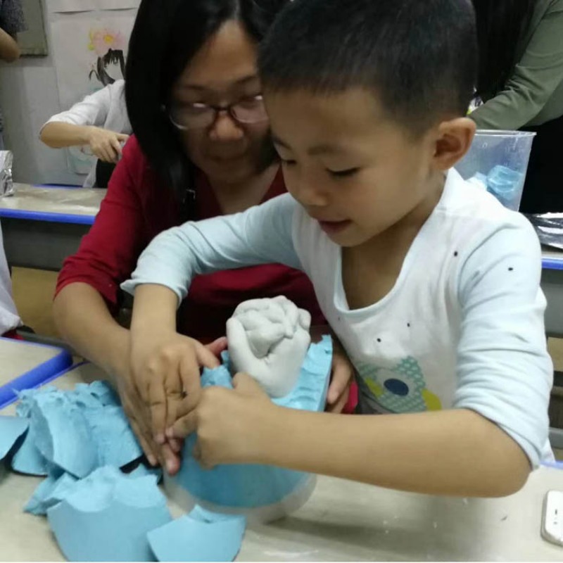 복제 분말 아기 발 금형 3D 입체 모델 생산 재료 커플 석고 손 금형 발 금형 모델 복제 분말