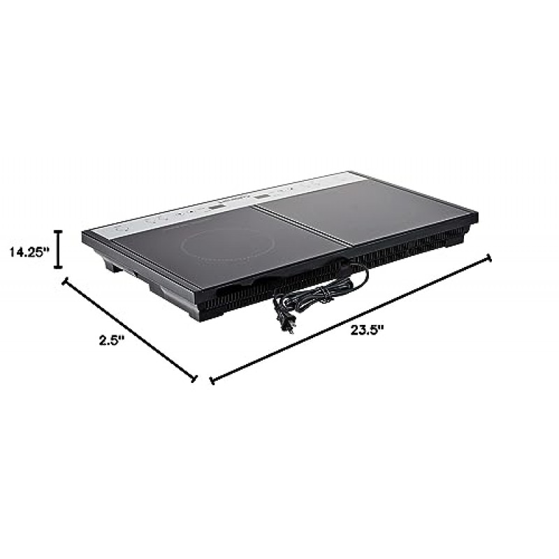 쿠진아트 ICT-60 더블 인덕션 쿡탑, 블랙