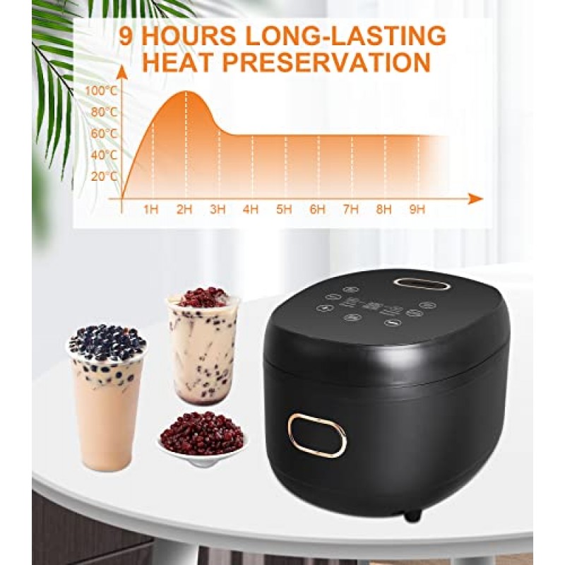 YJINGRUI Boba Cooker Boba Pot 5L 자동 진주 타피오카 쿠커 Boba Tea & Bubble Tea & Milk Tea 터치 스크린 110V