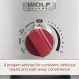 Wolf Gourmet 프로 퍼포먼스 블렌더, 64온스 병, 4가지 프로그램 설정, 12.5 AMPS, 블렌드 음식, 셰이크 및 스무디, 빨간색 손잡이, 스테인리스 스틸(WGBL200S)
