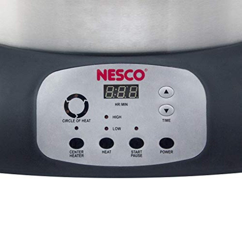 NESCO ITR-01 디지털 적외선 직립형 칠면조 로스터, 오일 프리, 1420와트, 실버