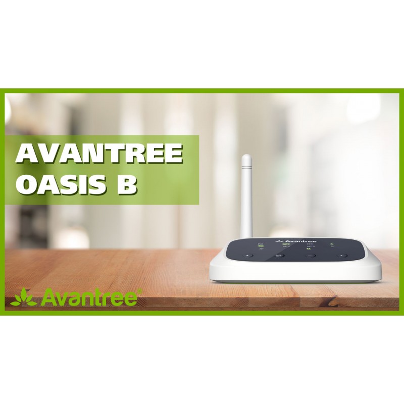 Avantree Oasis B TV용 Bluetooth 5.0 송신기 수신기, 홈 스테레오 스피커, 바이패스 모드, 클래스 1 장거리, LED 표시기, 광학 AUX RCA, 헤드폰 2개용 aptX 저지연 오디오 어댑터