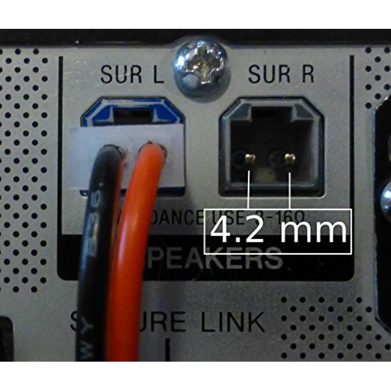 디지털 재입고 - 소니 삼성 등용 홈 시어터 스피커 케이블 6개/4.2mm 커넥터/공구가 필요 없는 와이어 크림프 스플라이스 포함