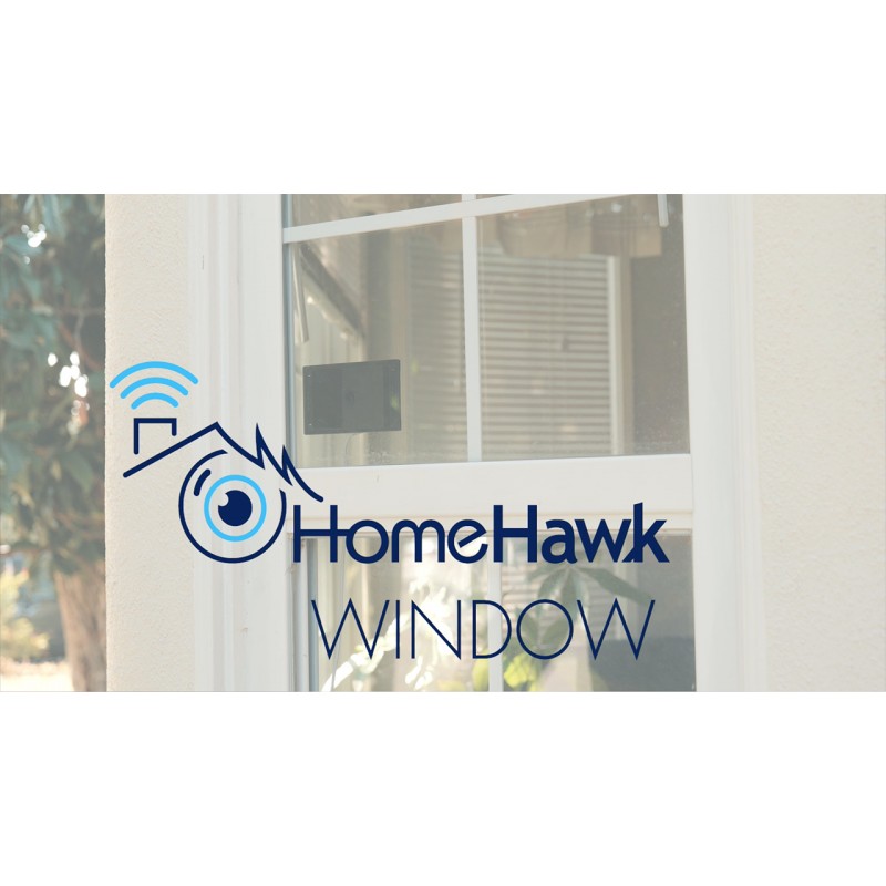 Panasonic HomeHawk Window 실외 모니터링용 홈 모니터링 카메라, 내부 창문에 장착, 컬러 나이트 비전, 광각, 24/7 풀 HD 녹화, 사람 감지, Alexa 호환 KX-HNC500