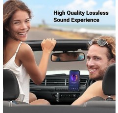 차량용 UGREEN 5.3 Aux Bluetooth 어댑터, [더 넓은 연결] 3.5mm, 홈 스테레오/유선 헤드폰/스피커용 무선 오디오 수신기, 15H 배터리 수명