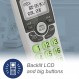 VTech VG101 DECT 6.0 가정용 무선 전화기, 파란색-흰색 백라이트 디스플레이, 큰 버튼, 전이중 스피커폰, 발신자 ID/통화 대기, 쉬운 벽 장착, 안정적인 1000피트 범위(흰색/회색)