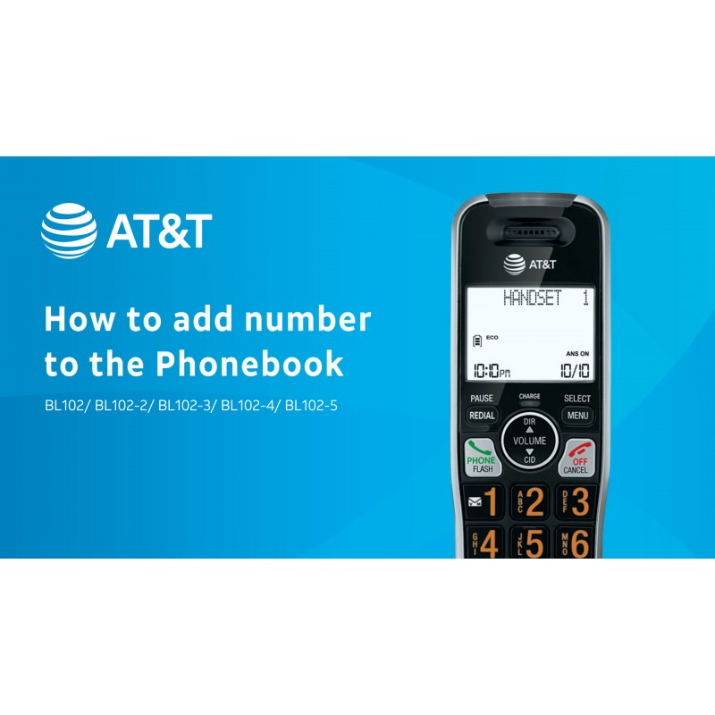 AT&T BL102-4 DECT 6.0 자동 응답기, 통화 차단, 발신자 ID 아나운서, 오디오 지원, 인터콤 및 탁월한 범위를 갖춘 가정용 4핸드셋 무선 전화기, 실버/블랙