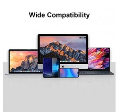 홈 오피스용 USB C-DisplayPort 케이블 4K@60Hz 6FT 업그레이드 MacBook Pro/Air, USB-C 포트 노트북/휴대폰이 있는 iPad Pro와 호환되는 USB C-DP 케이블(UPGROWCMDPM6)