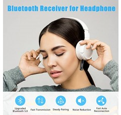 무선 Bluetooth Aux 어댑터, 자동차, 헤드폰, 홈 스테레오 음악 시스템용 미니 휴대용 3.5mm Bluetooth Aux 수신기(검은색)