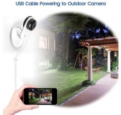 Wyze Cam Pan V2 V3, Yi 홈 카메라, 마이크로 USB 케이블 8M 긴 흰색(3팩)용 Smays 25피트 연장 코드 교체