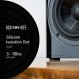 Hudson Hi-Fi 1" 플래티넘 실리콘 스피커 절연 도트, 미끄럼 방지 절연 피트 - 접착성 없음 진동 방지 레코드 플레이어 패드 - 20 듀로 - 16 팩