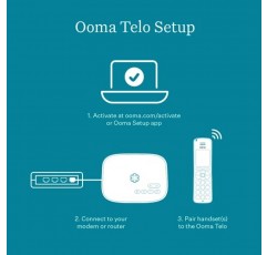 Ooma Telo VoIP 무료 인터넷 집 전화 서비스 및 HD3 핸드셋. 저렴한 유선전화 교체. 전국 무제한 통화. 낮은 국제 요금. 자동 응답기. Robocall을 차단하는 옵션