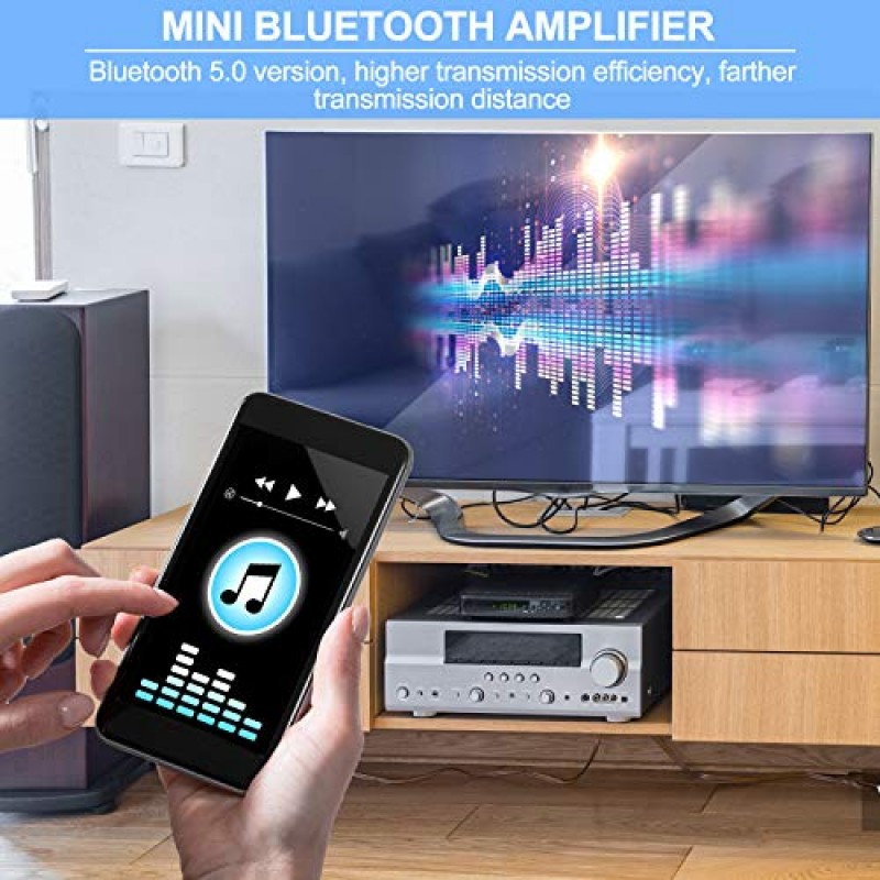 MakerHawk 미니 증폭기 보드 Bluetooth 증폭기 2.0 2X50W 5V-24V 매장 홈 시어터 스피커 용 오디오 전력 증폭기 모듈