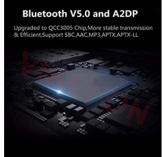 홈 스테레오 RCA용 Bluetooth 수신기, 홈 및 차량용 스테레오 시스템용 3.5mm AUX 무선 오디오 어댑터, NFC 지원