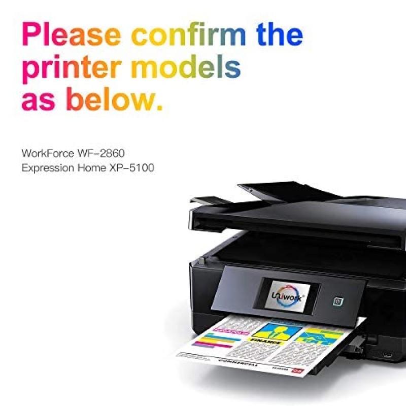 202XL 202 XL 202 Epson 프린터 교체용 잉크 카트리지 Epson 202 잉크 카트리지용 202XL 잉크 T202 Workforce WF-2860 Expression Home XP-5100(검은색 1개 청록색 1개 마젠타색 1개 노란색)과 함께 사용