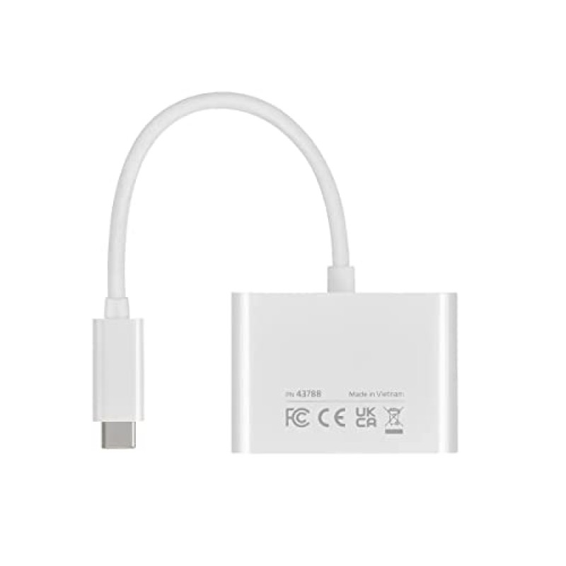 Monoprice 3-in-1 USB-C - HDMI 멀티포트 어댑터 - 소형 및 휴대용, 진정한 플러그 앤 플레이, USB C 노트북 및 기타 유형 C 장치와 호환, Windows 및 MacOS 지원, 가정 및 사무실용