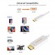 CableCreation 홈 오피스용 USB C-HDMI 케이블 4K@60Hz 6FT, Type C-HDMI Thunderbolt 3 iPhone15/15Pro/15Plus/15Promax, MacBook Pro/Air/iPad Pro 2020, Galaxy S23/ S23+/ S23 Ultra와 호환 가능