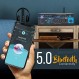 Pyle 홈 홈 오디오 Bluetooth 전력 증폭기 시스템 - 2X40W 미니 듀얼 채널 믹서 사운드 스테레오 수신기 상자(RCA, USB, AUX, 헤드폰, 마이크 입력, 극장, 홈 엔터테인먼트, 스튜디오 사용-PTAU23 포함)