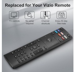 Vizio-Smart-TV-Remote 교체, 모든 Vizio 스마트 TV용 새로운 범용 리모컨 XRT136, Vizio TV(D-시리즈/E-시리즈/M-시리즈/P-시리즈/V-시리즈)용