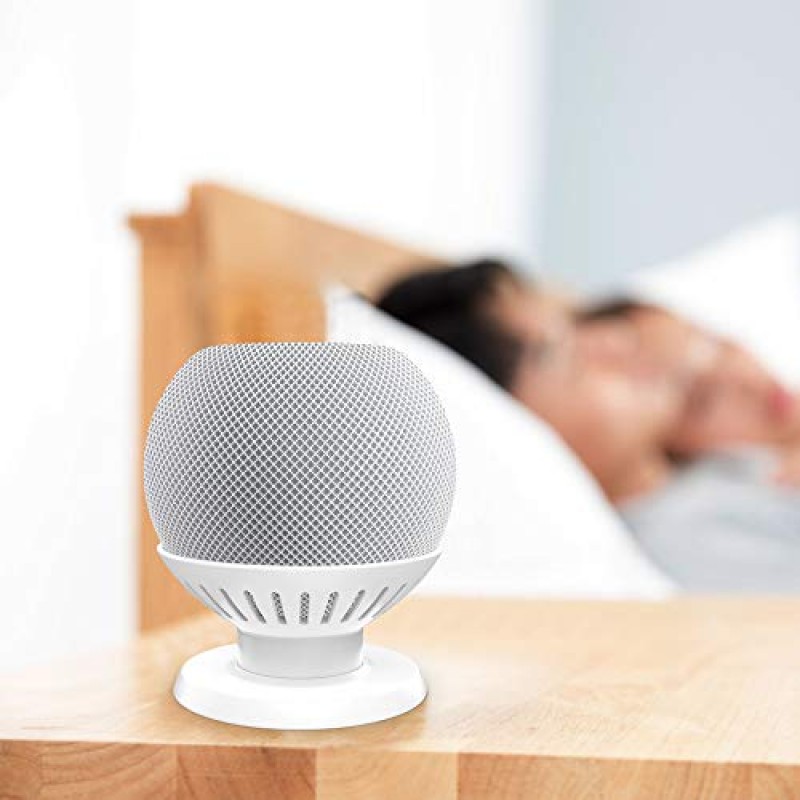 HomePod Mini 스탠드와 호환되는 PlusAcc - Home Pod Mini용 책상 테이블 스탠드 홀더, 소음 없음, Home Pod Mini용 공간 절약형 액세서리(흰색)