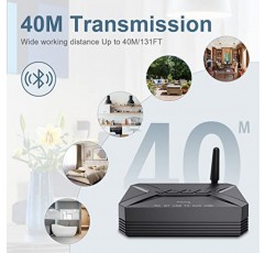 Ankilo Bluetooth 오디오 어댑터, 3 in 1 Bluetooth 무선 Bluetooth 수신기, 스마트폰, 태블릿 및 홈 뮤직 스트리밍 스테레오 시스템용 Bluetooth 5.0 수신기 송신기