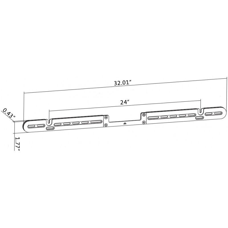 ynVISION.DESIGN Sonos Arc와 호환되는 벽걸이 브래킷(흰색)