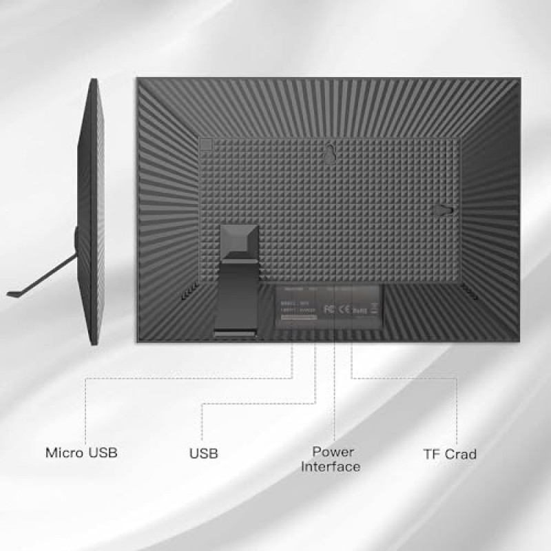 NETHGROW 32GB IPS 터치스크린 디지털 액자 - 홈 데스크 또는 벽 장식용 10.1인치 WiFi 디지털 액자, 앱 또는 이메일을 통해 즉시 사진 공유, 무제한 클라우드 스토리지