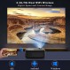 5G WiFi 및 Bluetooth가 탑재된 프로젝터, FunFlix 4k 휴대용 프로젝터 18000 루멘 네이티브 1080P 풀 HD, 홈 시어터 야외 프로젝터용 스마트폰, HDMI, USB, AV와 호환되는 미니 영화 프로젝터