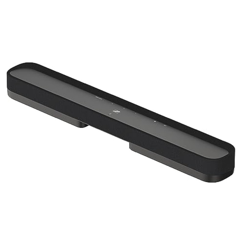 Sennheiser AMBEO Soundbar Mini - TV, 영화, 음악을 위한 몰입형 3D 오디오 - 강력한 적응형 기능, 다중 연결성 및 직관적인 사용을 갖춘 소형 장치