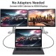 QCEs USB C - HDMI 어댑터 케이블 6Ft, 홈 오피스용 USB Type C - HDMI 케이블, 4K 디스플레이 Thunderbolt 3 MacBook Pro/Air 2020, iPad Pro 2018, Galaxy S20, Surface Book 2, XPS 등과 호환 가능