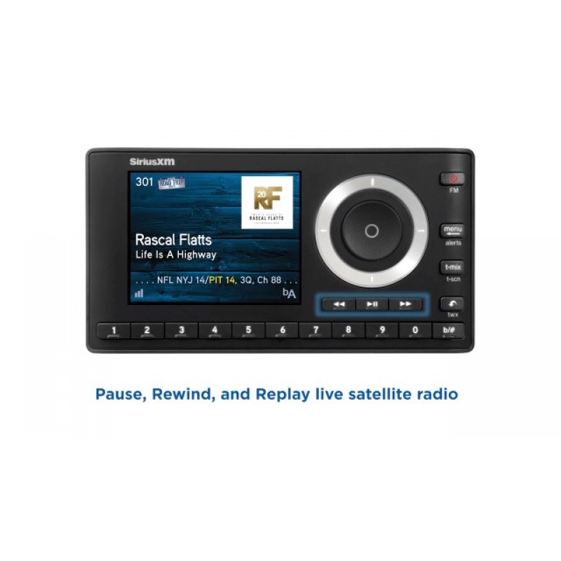 SiriusXM SXPL1H1 Onyx Plus 위성 라디오(홈 키트 포함) – 홈 스테레오 또는 Bluetooth 지원 스피커에서 SiriusXM 청취