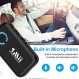 자동차/홈 스테레오용 1Mii Bluetooth 5.0 음악 수신기, 볼륨 조절 기능이 있는 자동차용 Aux Bluetooth 어댑터, 핸즈프리 통화 지원, 16H 배터리 수명