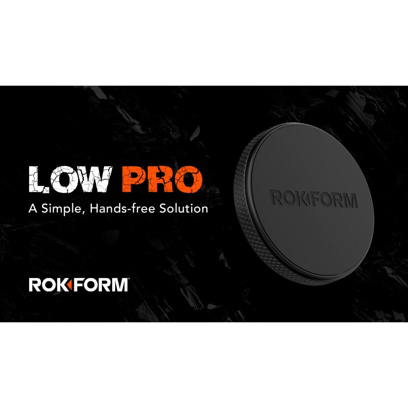 Rokform - 로우 프로 마그네틱 휴대폰 마운트, 차량용 1인치 휴대폰 자석, 거의 모든 평평한 표면에 장착되는 3M VHB 접착 홀더, 모든 케이스와 호환 가능(검은색)