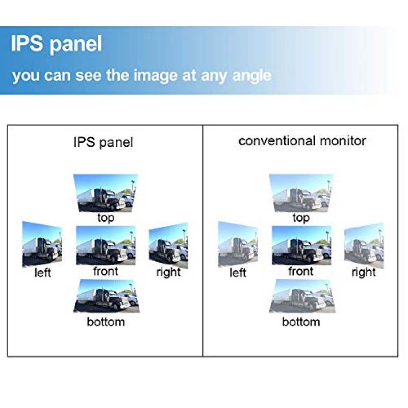 트럭 버스 디지털 무선 백업 카메라 모니터 시스템 키트, 7인치 DVR 모니터+HD IP69K 방수 야간 투시경 밴 트레일러용 후방 카메라 5륜 픽업 RV 캠핑카 모터 홈 보트