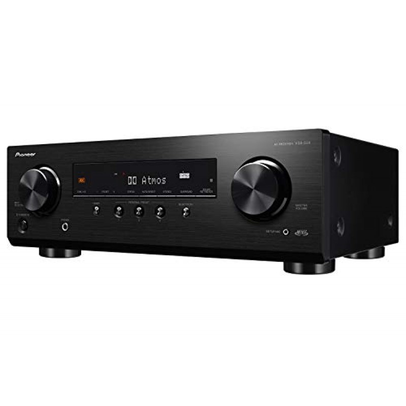 Pioneer VSX-534 홈 오디오 스마트 AV 수신기 5.2채널 HDR10, Dolby Vision, Atmos 및 Virtual 4K 및 Bluetooth 지원