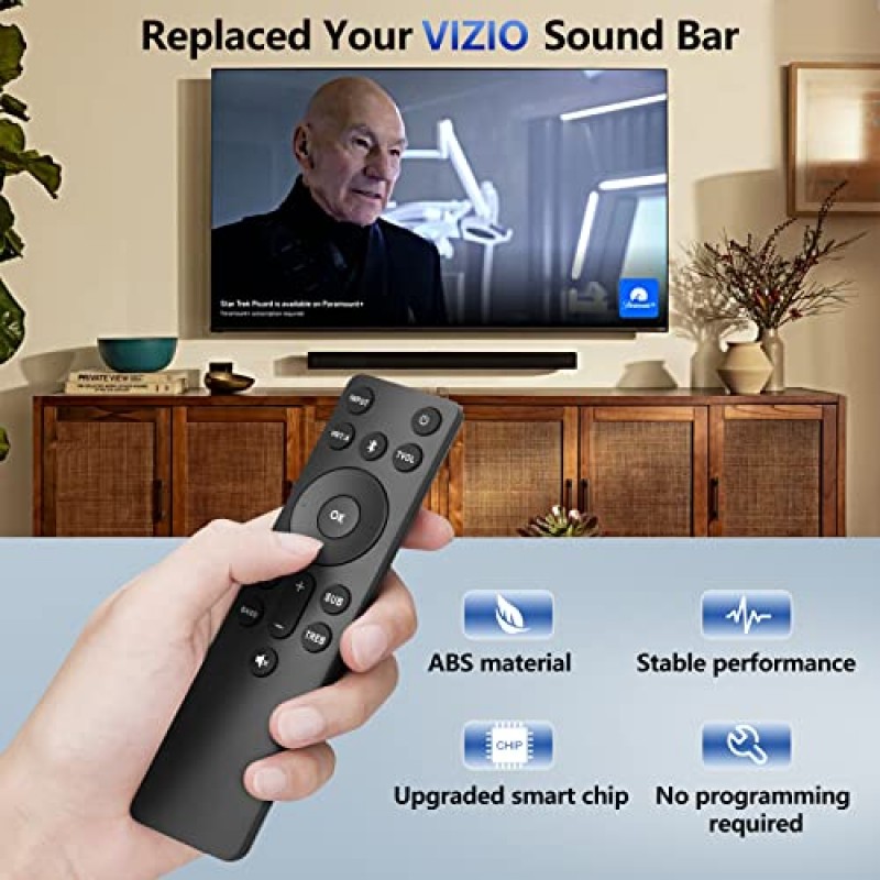 Vizio-Soundbar-Remote 교체, Vizio 5.1/2.1 홈 시어터 사운드 바용 리모컨, Vizio M/V/P 시리즈 홈 오디오 사운드 시스템용