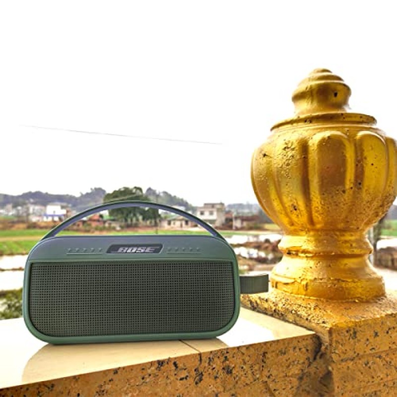 Bose SoundLink Flex Bluetooth 휴대용 스피커용 JCHPINE 실리콘 커버 케이스, Bose SoundLink Flex 스피커 액세서리용 보호 스킨 슬리브(실리콘 케이스만)(스톤 블루)