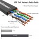 Cat 6 이더넷 케이블 5피트(10팩)(Cat5e 가격이지만 대역폭은 더 높음) 플랫 인터넷 네트워크 케이블 - Cat6 이더넷 패치 케이블 짧은 - Snagless RJ45 커넥터가 있는 검은색 컴퓨터 LAN 케이블