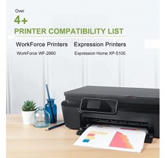 202XLInk 카트리지 Epson Workforce WF-2860 Expression Home XP-5100 프린터와 함께 사용되는 Epson 202 잉크 카트리지용 재생산 교체품(검정색, 청록색, 자홍색, 노란색, 5팩 2개)