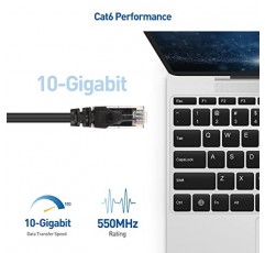 케이블 문제 10Gbps 5색 콤보 Snagless Cat 6 이더넷 케이블 10피트(Cat 6 케이블, Cat6 케이블, 인터넷 케이블, 네트워크 케이블)