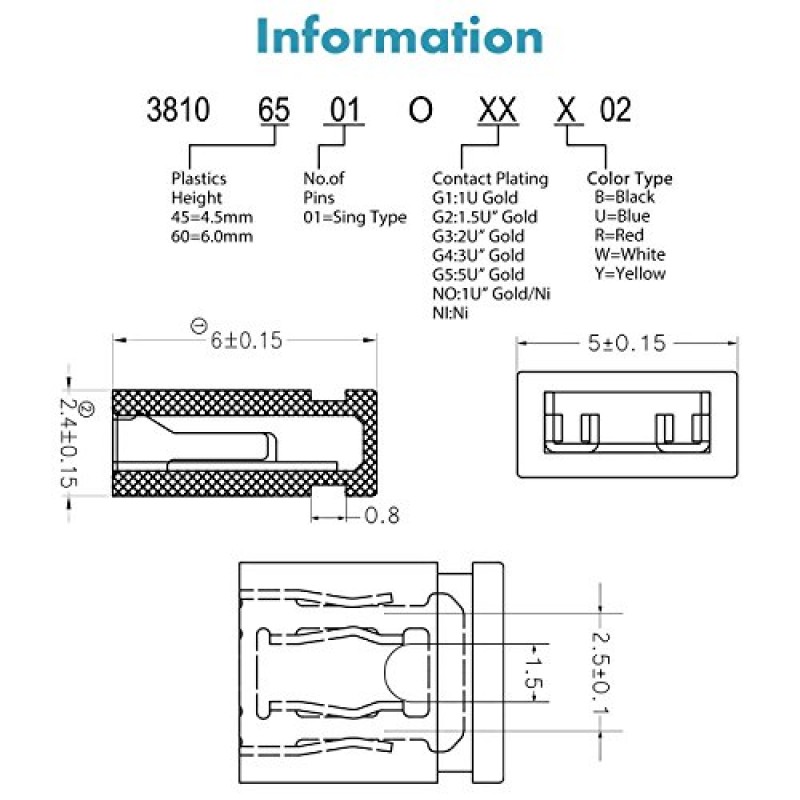 600 조각 표준 컴퓨터 점퍼 캡 헤더 핀 션트 단락 2핀 커넥터 개방형 상단 2.54mm. Arduino Raspberry Pi PCB PC DVD HDD 마더보드 단락 및 기타 항목에 적합합니다.