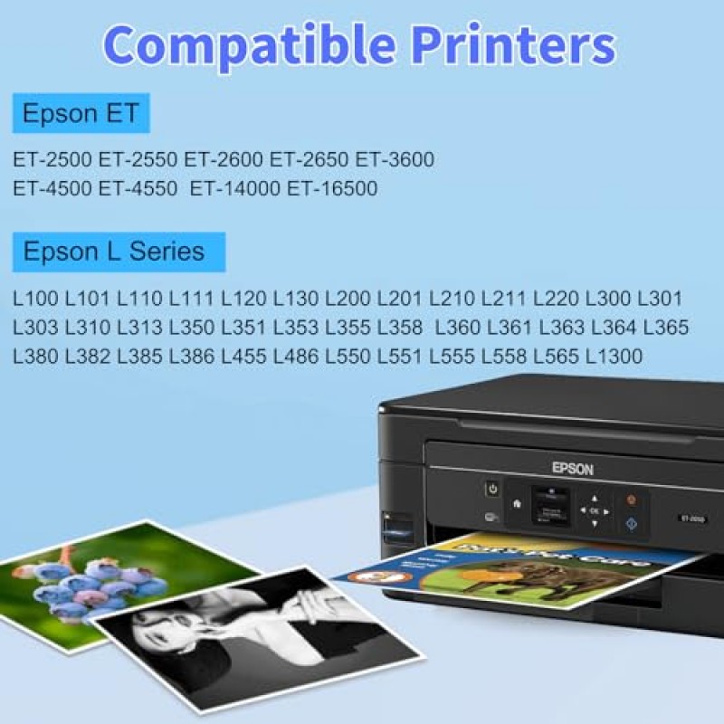 JoyPrinting 664 검정 잉크 리필 호환 Epson 664 잉크 리필 병 Epson ET-2550 ET-2650 ET-2500 ET-2600 ET-4500 ET-14000 L100 L110 L120 L200 L210 L300 L350 L355 L550 L555 (3 검정)