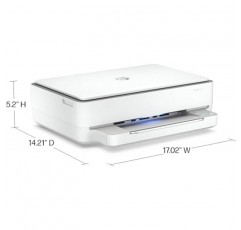 HP Envy 6055e 무선 컬러 올인원 프린터, 6개월 무료 잉크 포함(223N1A)(리뉴얼 프리미엄),화이트