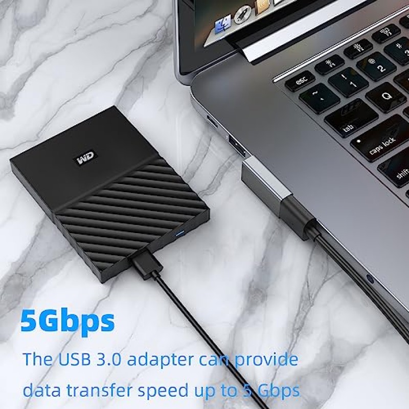 AreMe 90도 USB 3.0 어댑터 4팩, 위아래 각도, 왼쪽 및 직각 USB A 수-암 변환기 확장기(PC, 노트북, USB A 충전기, 보조베터리 등)