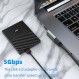 AreMe 90도 USB 3.0 어댑터 4팩, 위아래 각도, 왼쪽 및 직각 USB A 수-암 변환기 확장기(PC, 노트북, USB A 충전기, 보조베터리 등)