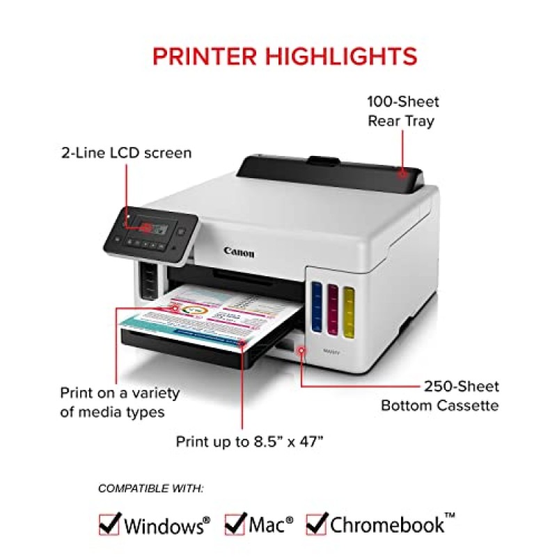 Canon MAXIFY GX5020 무선 단일 기능 프린터