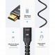 Highwings 미니 HDMI - HDMI 케이블 10FT, (4K 60Hz) 고속 HDMI - 미니 HDMI 남성 양방향 2.0 코드, 태블릿, 카메라 및 캠코더용 미니 HDMI 어댑터 [알루미늄 쉘, 나일론 브레이드] 검정색