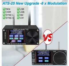 SI4732 ATS-25max-DECODER 라디오 수신기: CW, RTty 디코딩, WiFi, 오디오 스펙트럼 및 DSP 수신기를 갖춘 V4.15 FM LW(MW 및 SW) 및 SSB, 3000mA 리튬 배터리로 구동